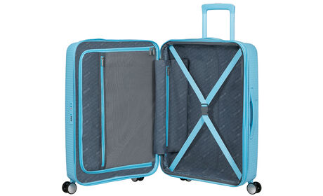 Wewnętrzna organizacja z dodatkową kieszenią zapinaną na suwak