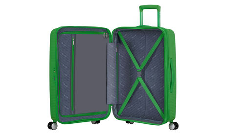 Wewnętrzna organizacja z dodatkową kieszenią zapinaną na suwak