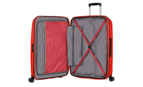 Wewnętrzna organizacja z dodatkową kieszenią zapinaną na zamek błyskawiczny