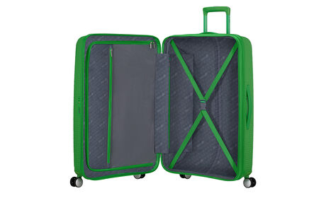 Wewnętrzna organizacja z dodatkową kieszenią zapinaną na suwak