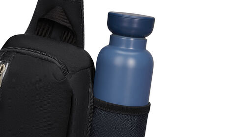 Zipped pocket bottle holder