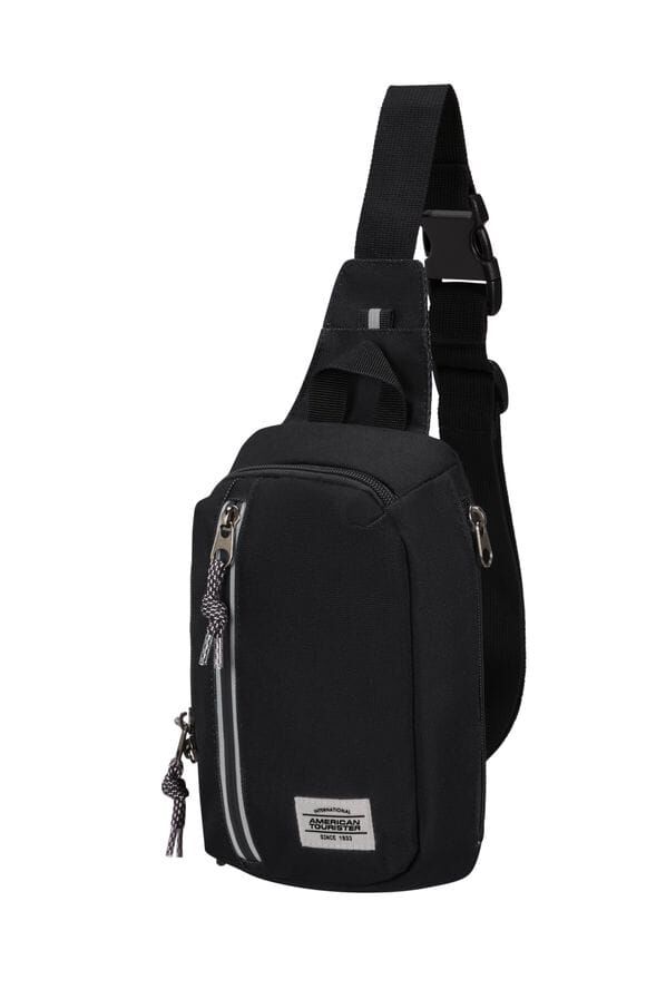 American Tourister Brightup Sling Bag Zip  Czarny