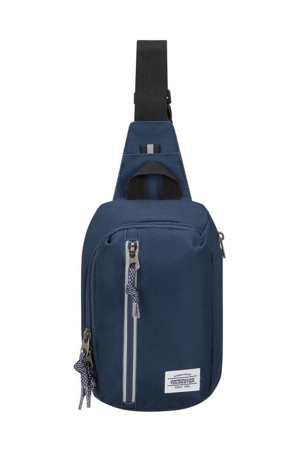 American Tourister Brightup Sling Bag Zip  Navy