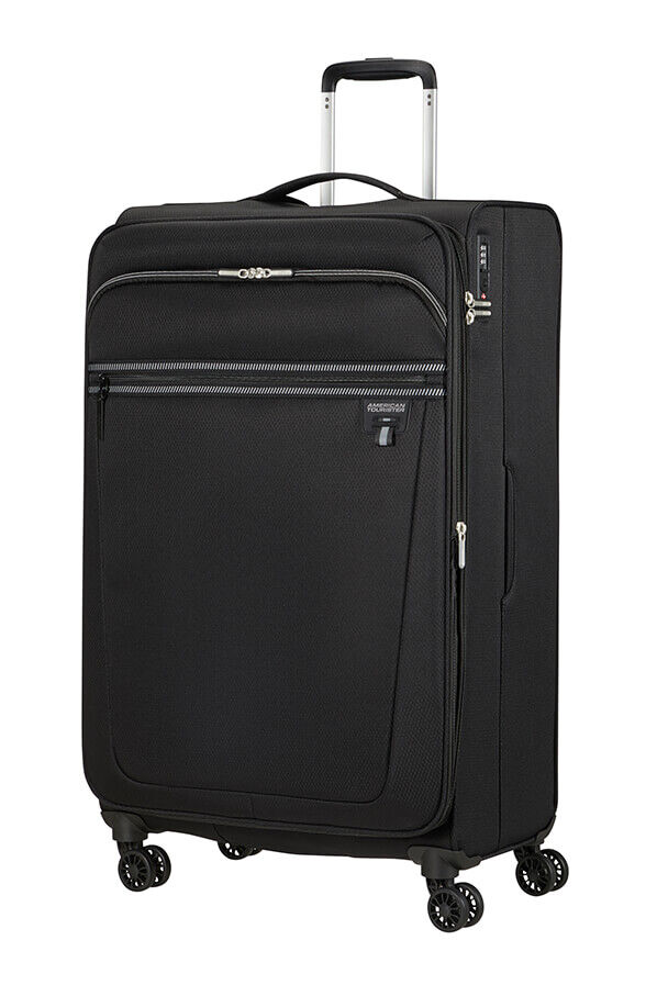 American Tourister Aerospin Spinner Expandable L  Czarny