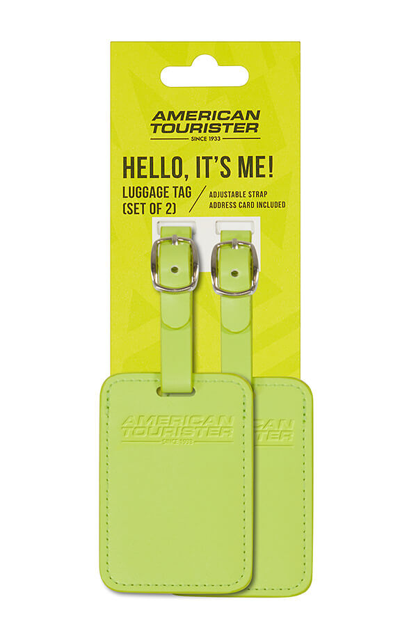 American Tourister American Tourist. Ta Luggage Tag X2  Light Lime