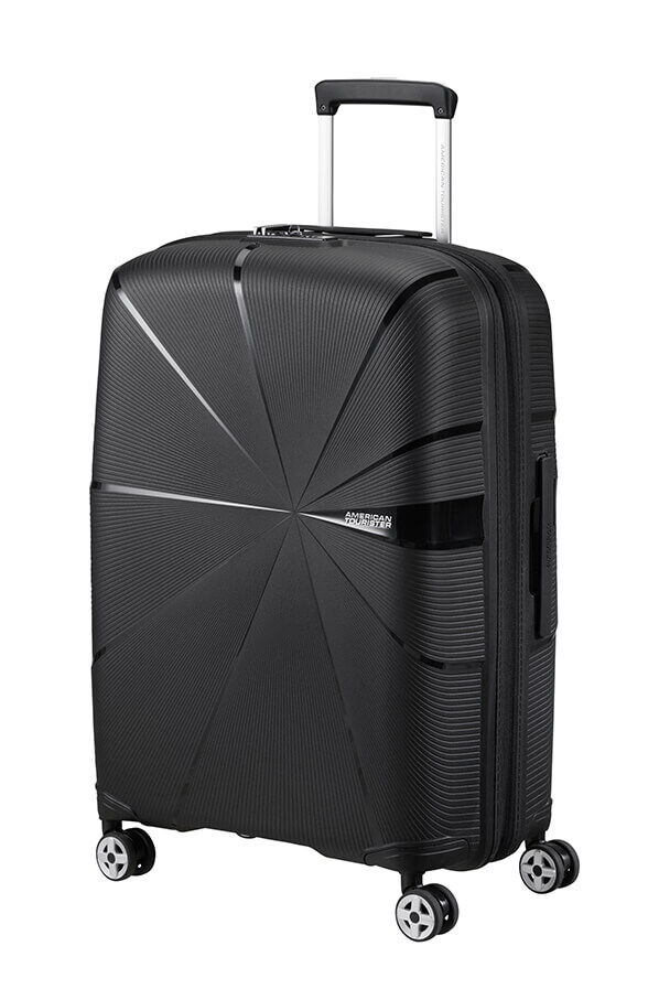 American Tourister Starvibe Spinner Expandable TSA 67cm Czarny