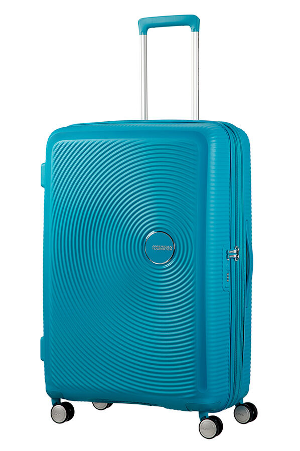American Tourister Soundbox Spinner poszerzany 77cm Summer Blue