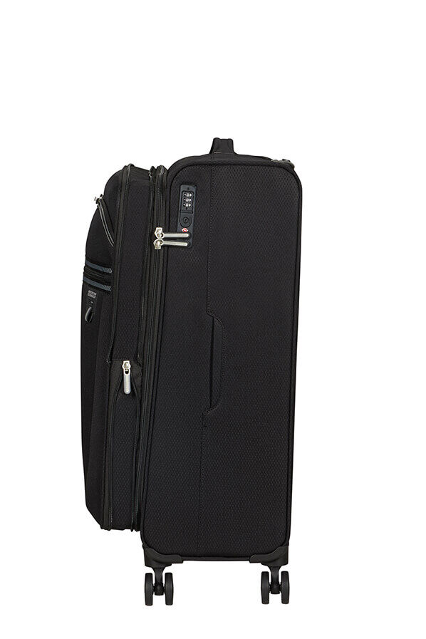 American Tourister Aerospin Spinner Expandable M  Czarny