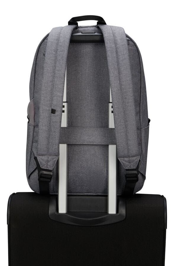 American Tourister Brightup Backpack Zip  Grey Melange