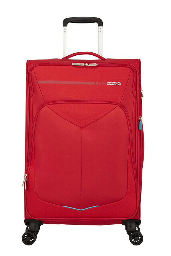 American Tourister Summerfunk Spinner Exp TSA 67cm  Czerwony