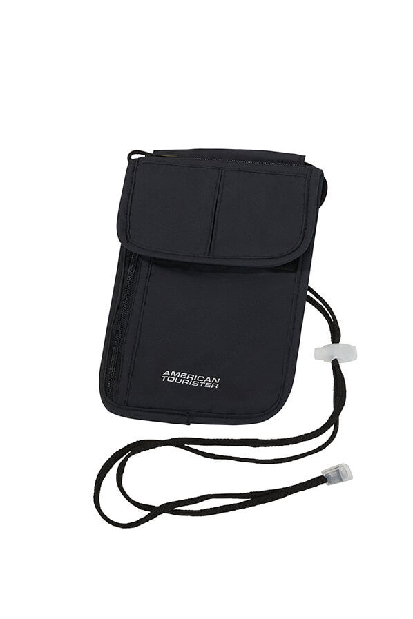 Neck Pouch Saszetka na szyję z RFID | American Tourister American Tourist. Ta RFID Security Neck Pouch  Czarny