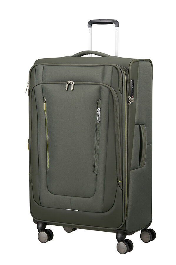 American Tourister Wanderlite Spinner EXP TSA L  Dark Khaki