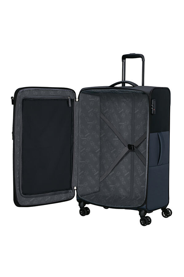 American Tourister Daring Dash Spinner Expandable TSA L  Czarny/Szary