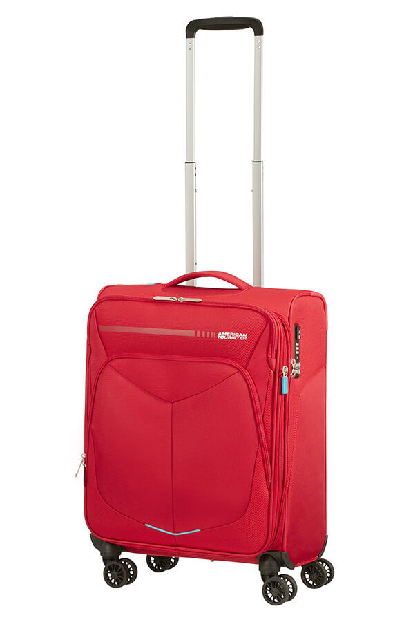 American Tourister Summerfunk Spinner Exp TSA 55cm  Czerwony