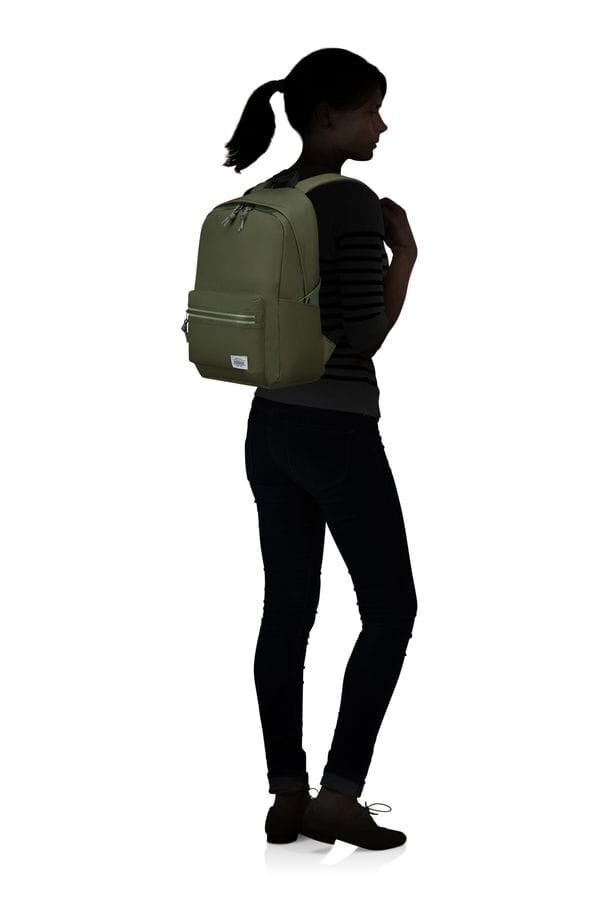 American Tourister Brightup Backpack Zip  Olive Green