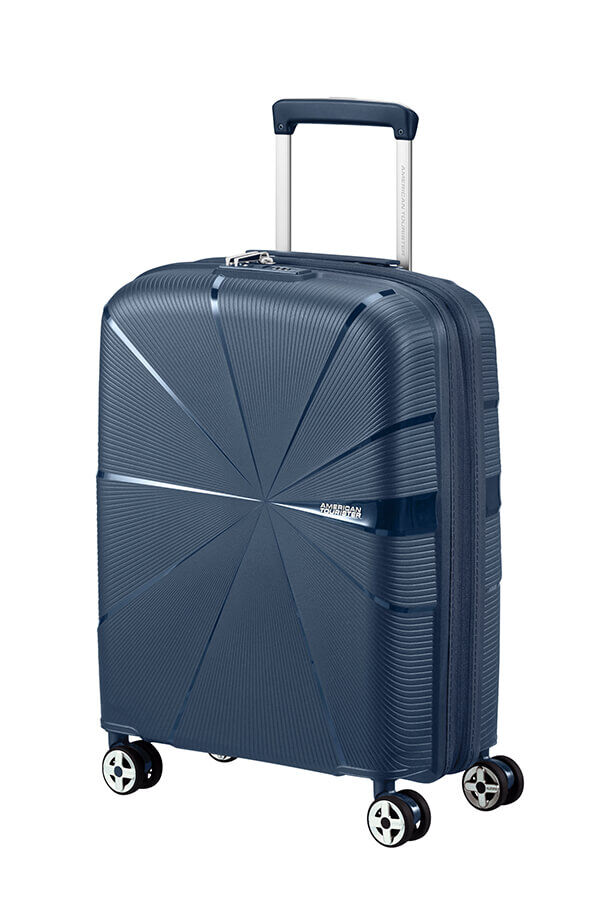 American Tourister Starvibe Spinner Expandable TSA 55cm Navy