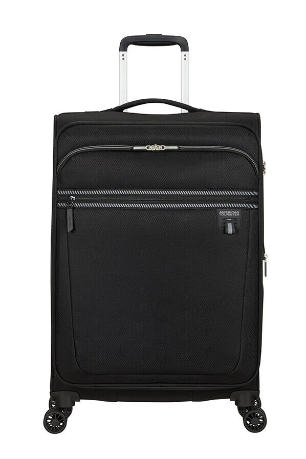 American Tourister Aerospin Spinner Expandable M  Czarny