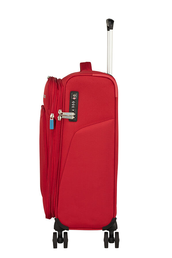 American Tourister Summerfunk Spinner Exp TSA 55cm  Czerwony