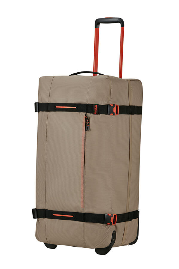 American Tourister Urban Track Duffle with Wheels Coated L  Beige/Orange