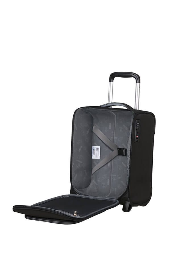 Cloudrider Walizka na 2 kołach S/M | American Tourister Cloudrider Upright Underseater Tsa  Jet Black