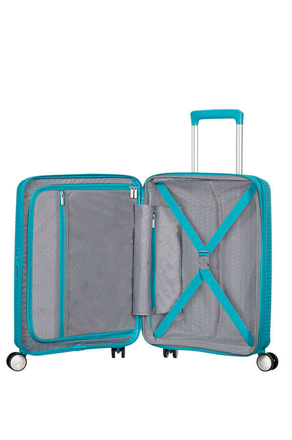 American Tourister Soundbox Spinner poszerzany 55cm Summer Blue
