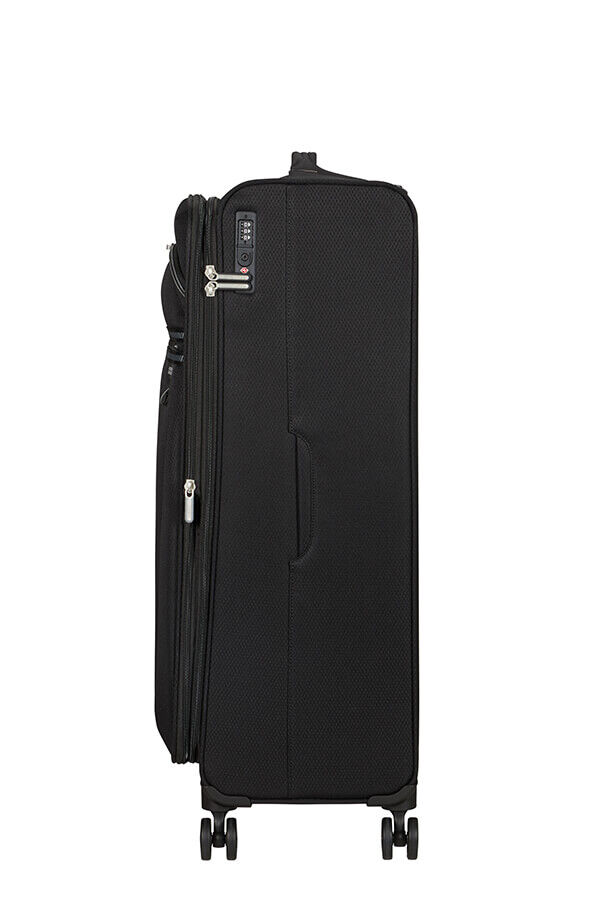 American Tourister Aerospin Spinner Expandable L  Czarny