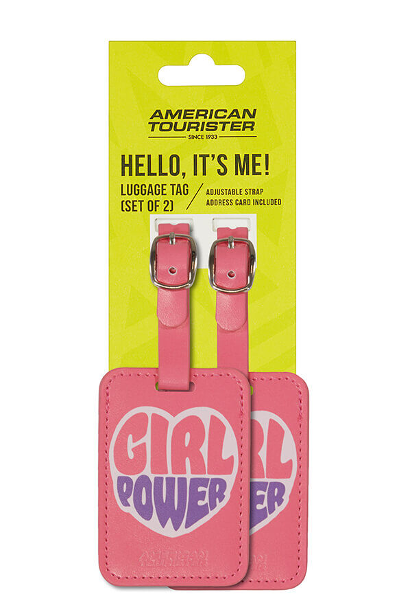 American Tourister American Tourist. Ta Luggage Tag X2 Print  Girl Power