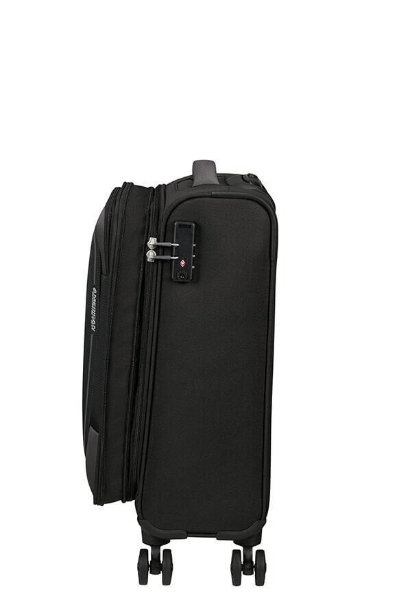 American Tourister Pulsonic Spinner Expandable 55cm  Asphalt Black