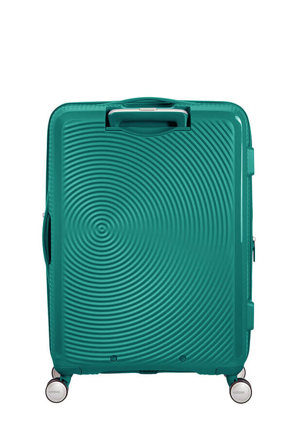 SoundBox Walizka Średnia | American Tourister Soundbox Spinner TSA Expandable 67cm  Forest Green