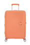 SoundBox Walizka Średnia | American Tourister Soundbox Spinner TSA Expandable 67cm  Cantaloupe