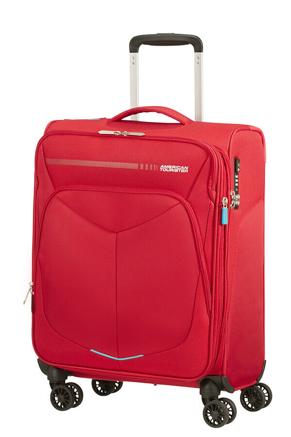 American Tourister Summerfunk Spinner Exp TSA 55cm  Czerwony
