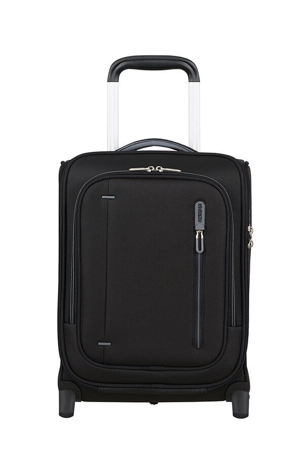 Cloudrider Walizka na 2 kołach S/M | American Tourister Cloudrider Upright Underseater Tsa  Jet Black