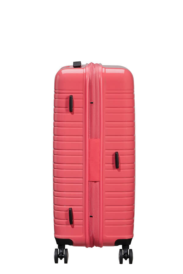 Flashline Pop Walizka Średnia | American Tourister Flashline Pop Spinner Exp TSA 67cm  Coral Pink