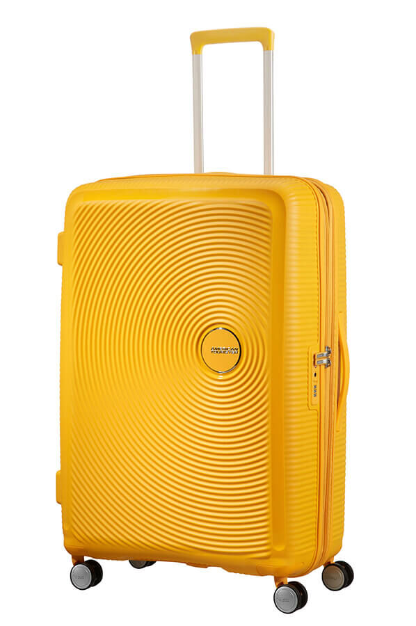 American Tourister Soundbox Spinner 77  Golden Yellow