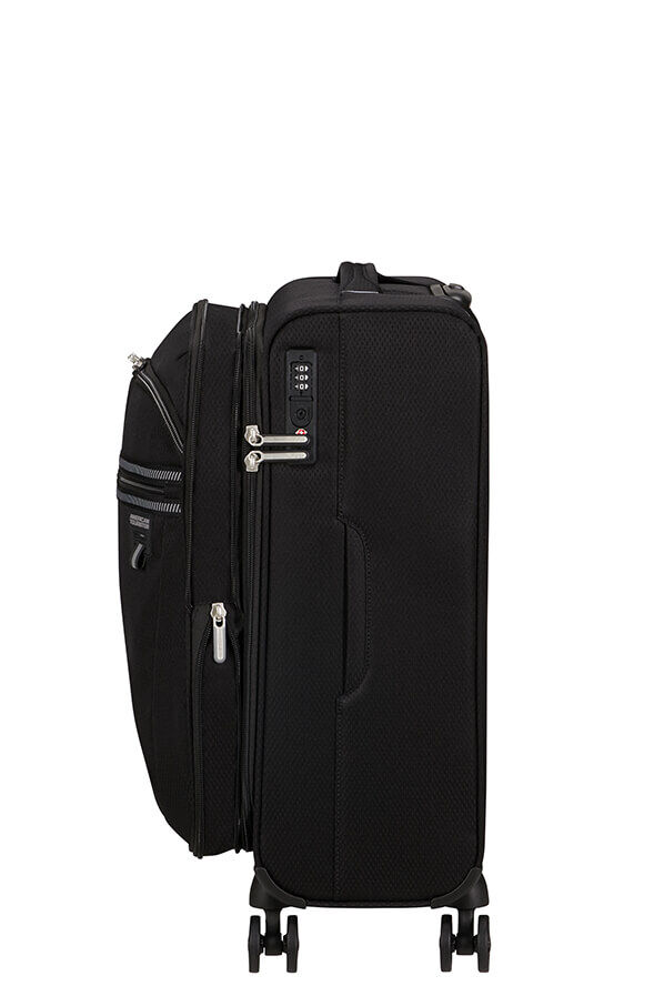 American Tourister Aerospin Spinner Expandable S  Czarny
