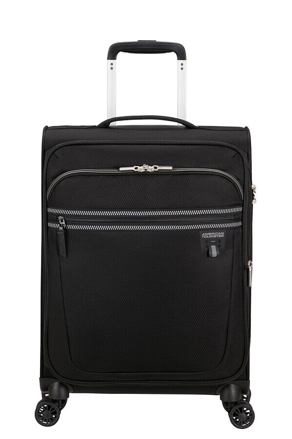 American Tourister Aerospin Spinner Expandable S  Czarny