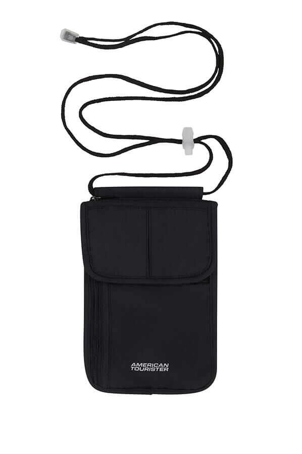 Neck Pouch Saszetka na szyję z RFID | American Tourister American Tourist. Ta RFID Security Neck Pouch  Czarny