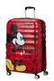 American Tourister Disney Wavebreaker Spinner TSA Disney Fl 77cm  Mickey Comics Red