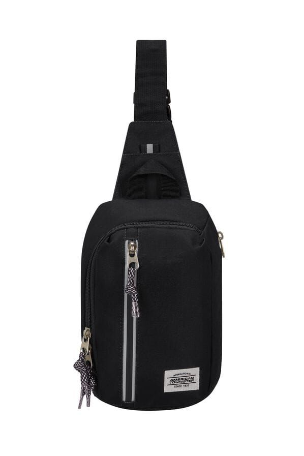 American Tourister Brightup Sling Bag Zip  Czarny