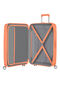 SoundBox Walizka Średnia | American Tourister Soundbox Spinner TSA Expandable 67cm  Cantaloupe