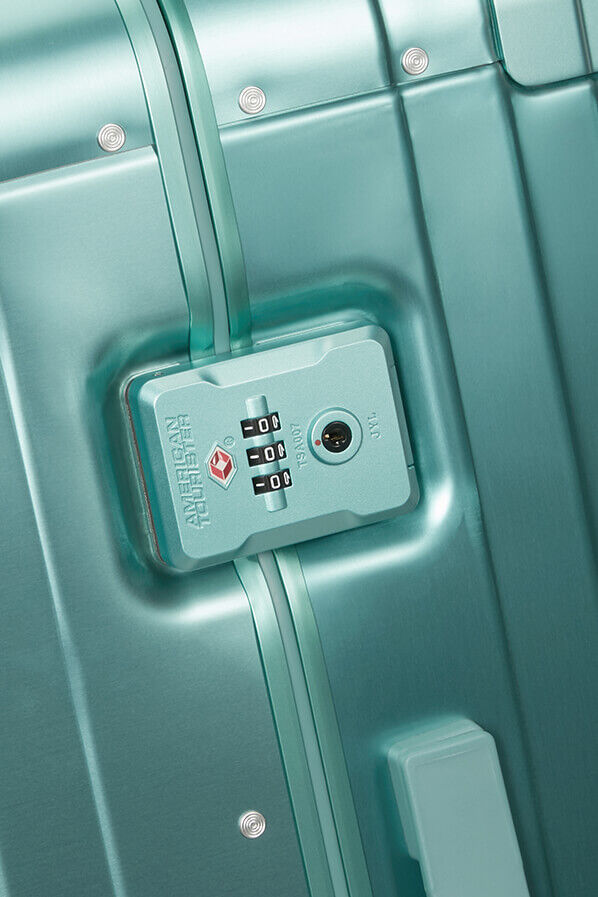 American Tourister Soundbox Alu Spinner TSA 55cm  Dusty Turquoise