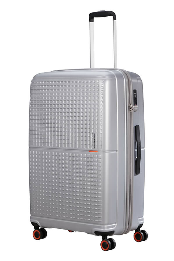 American Tourister Geopop Spinner 77/28 Tsa. 77cm  Metallic Silver