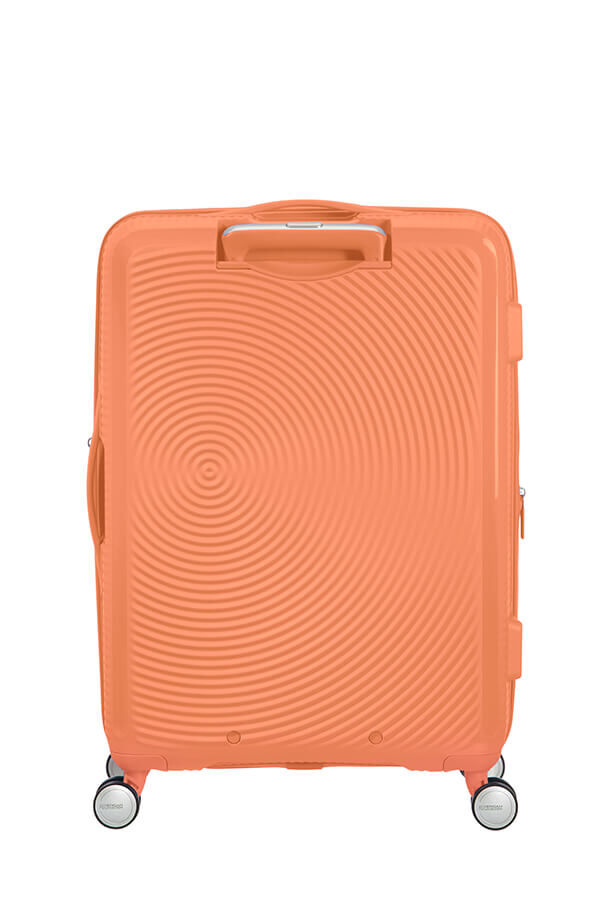 SoundBox Walizka Średnia | American Tourister Soundbox Spinner TSA Expandable 67cm  Cantaloupe