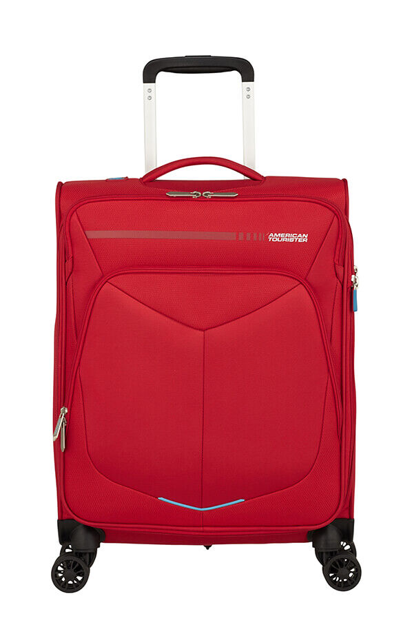 American Tourister Summerfunk Spinner Exp TSA 55cm  Czerwony