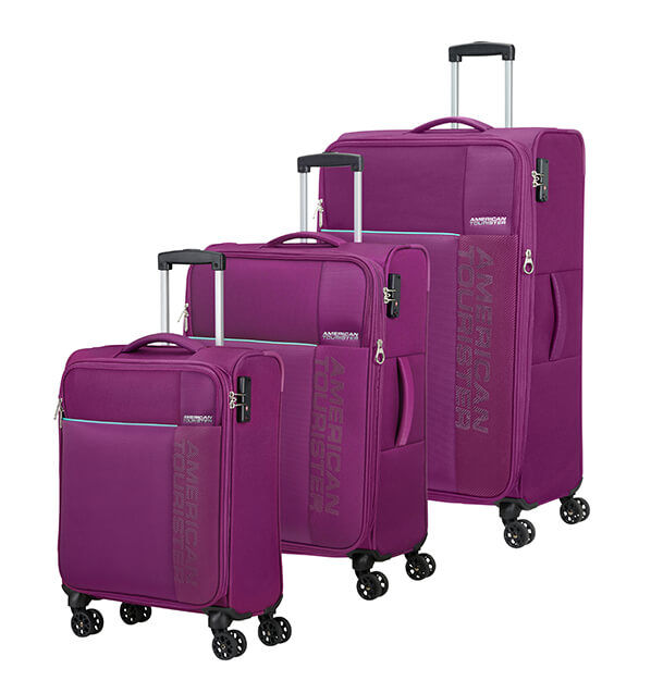 American Tourister Fun Cruise 3 PC Set A  Deep Purple/Aquamarine
