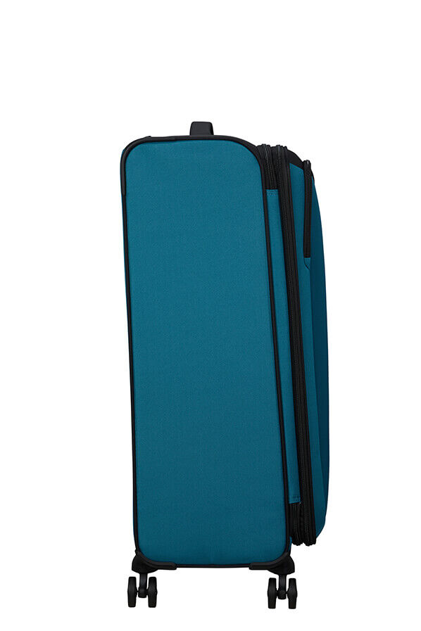 American Tourister Daring Dash Spinner Expandable TSA L  Czarny/Niebieski