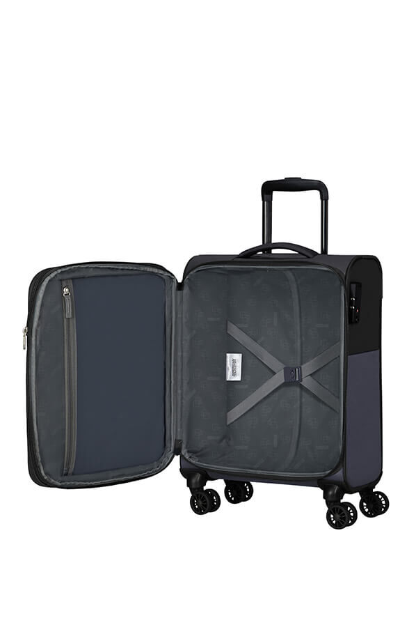 American Tourister Daring Dash Spinner Expandable TSA S  Czarny/Szary