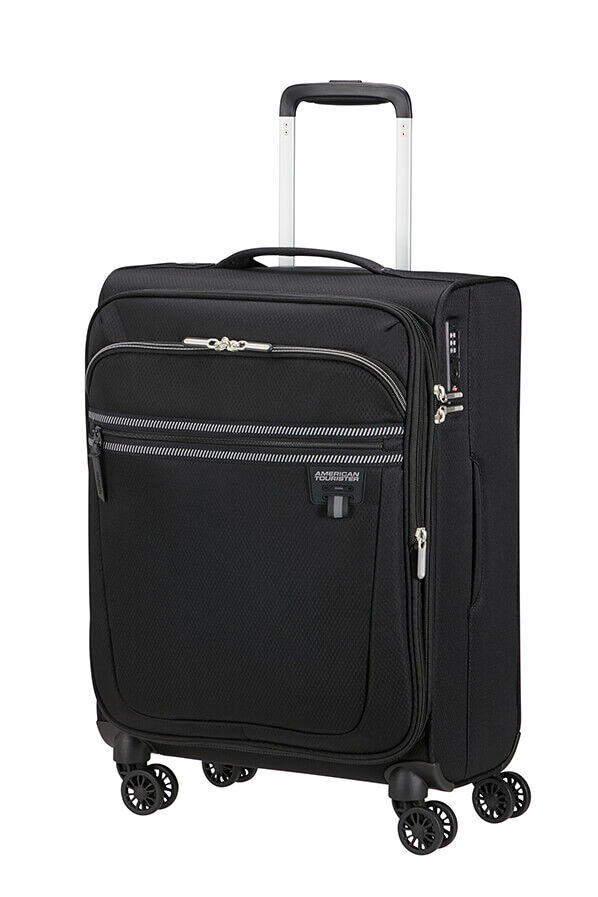 American Tourister Aerospin Spinner Expandable S  Czarny