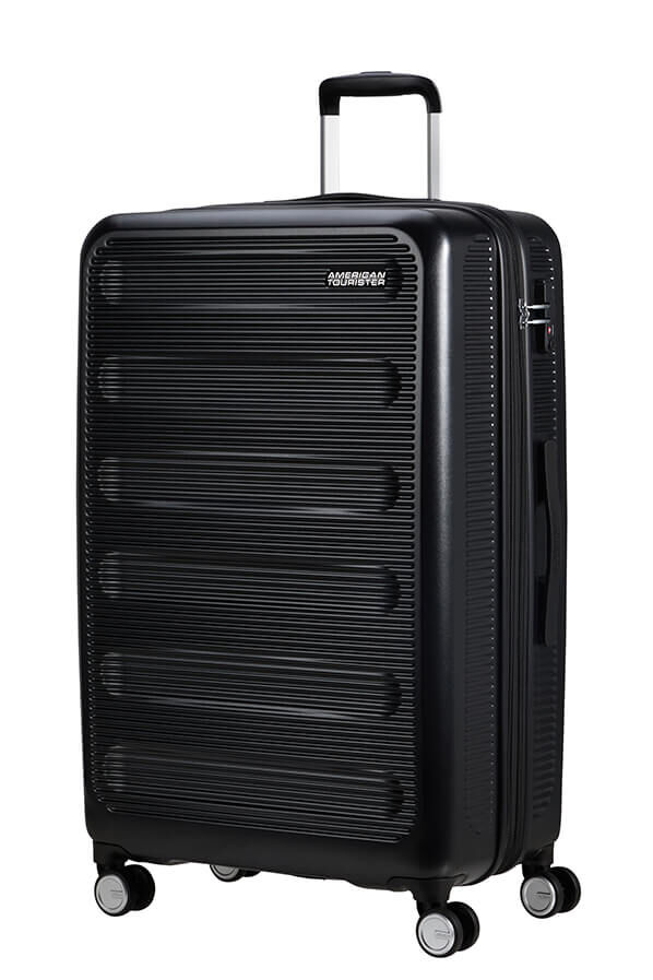 Astrobeam Walizka Duża | American Tourister Astrobeam Spinner EXP TSA 78cm  Storm Black