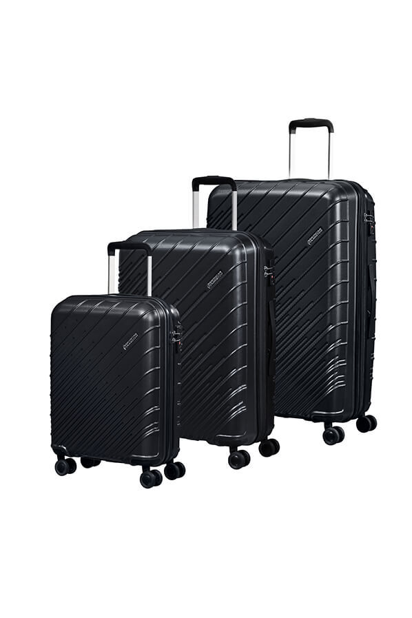 American Tourister Speedstar 3 PC SET A  Czarny